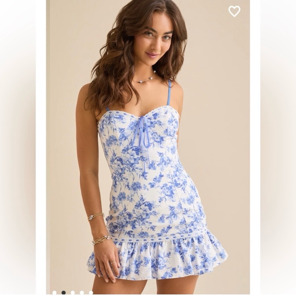 Nwt Blue Floral Dress
